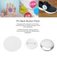 thumbnail image 3 of Pin Back Button Parts, 100 Sets Blank Button Making Supplies Antirust DIY Round Badge Button Parts For Clothes Backpacks, Including Metal Shells Plastic Back Cover And Clear Film, 3 of 8