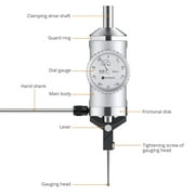 Neoteck Coaxial Centering Indicator 0-0.15/0.0005 Dial Indicator Set with Storage Case Accurate Co-Ax Indicator for Milling Machine Center Test Dial-Silver