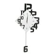 thumbnail image 1 of Decoración del hogar, Relojes de pared de péndulo sin marco Relojes de pared de péndulo sin marco Reloj de pared oscilante Materiales ecológicos, 1 of 13