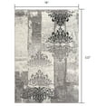 thumbnail image 3 of 7â€™ x 9â€™ Gray Faded Filigree Pattern Area Rug, 3 of 5