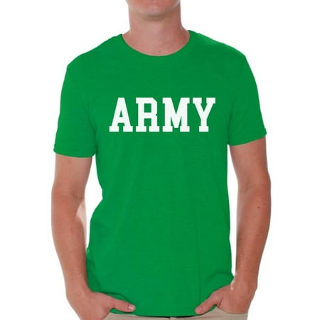 Awkward Styles Men's Army Shirt Military T Shirt Army Gifts for Him Military Training Shirts Fitness Tshirt Workout Clothes for Men Army