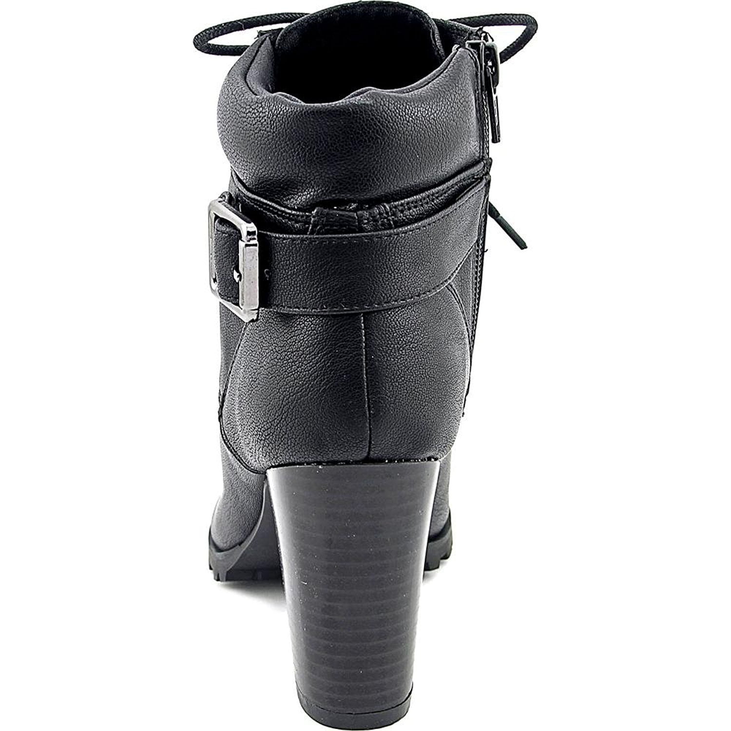 schuh caitlin ankle boot with buckle in black