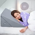 Bed Wedge Pillow for Sleeping, Elevated Wedge Pillow for Sleep Apnea