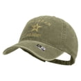 thumbnail image 2 of US Army Veteran Military Embroidered Washed Cap - Khaki OSFM, 2 of 5