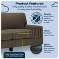 thumbnail image 3 of Serta Palisades 78" Track Arm Sofa with Removable Covers Kingston Brown, 3 of 17
