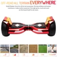 thumbnail image 4 of Emaxusa Off Road Hoverboards 8.5 inch Wheel with Bluetooth Speakers and LED Lights, All Terrain Self Balancing Scooter for Adults and Kids, UL Safety Certified (Red), 4 of 8