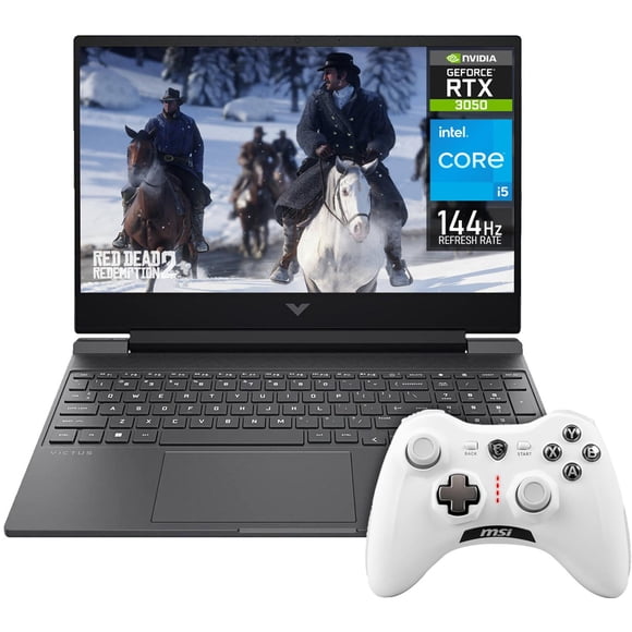 Laptop Gamer HP Victus NVIDIA GeForce RTX 3050 Intel Core i5 13420H 24GB 512GB SSD 15.6" Full HD 144Hz W11 Teclado Ingles Control Gaming y Edicion de video