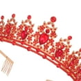 thumbnail image 3 of Laklulu Un conjunto adecuado para celebraciones de cumpleaños, peine para el cabello, corona de diamantes de cristal, correa, decoraciones para fiestas de cumpleaños, 3 of 5