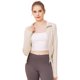 thumbnail image 1 of Traje de yoga sin costuras de primavera y verano, top de manga larga, cuello alto de moda, color sólido, corte ajustado, chaqueta deportiva para exteriores con cremallera para mujer, 1 of 6