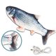 thumbnail image 1 of Flopping Fish Cat Toy con Catnip Bag Motion Kitten Toy, Juguetes interactivos de felpa para gatos, Juguete divertido para hacer ejercicio para gatos Zhivalor LRWJ764-2, 1 of 5