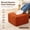 Burnt Orange, variant on Round Square Pouf Ottoman Foot Rest – Lightweight Modern Footstool with Plush Foam Filling, Cozy Living Room Accent, 20x20x14 Inch Gray