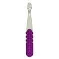 thumbnail image 4 of RADIUS Totz Plus Brush Kids Toothbrush Silky Soft BPA Free ADA Accepted Designed for Delicate Teeth & Gums for Children 3 Years & Up - Cool Grey/Amethyst Purple - Pack of 1, 4 of 9