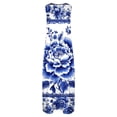 thumbnail image 5 of Nuoqisi Womens Summer Maxi Dress 2026 Casual V Neck Floral Sleeveless Sun Dress Trendy Beach Vacation Long Flowy Dresses, 5 of 8