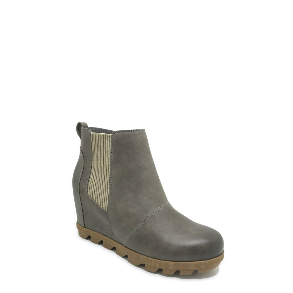 time and tru wedge booties
