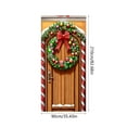 thumbnail image 3 of Elastic Christmas Door Cover for Front Door, 35x82 Inch Santa Claus Holiday Banner for Secure and Easy Decoration, 3 of 6