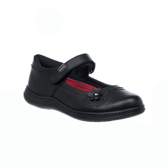 Zapato Vavito Niña Juvenil Moda Casual Escolar Cómodo Piel Negro Detalle Floral 005B5U VAVITO V7704