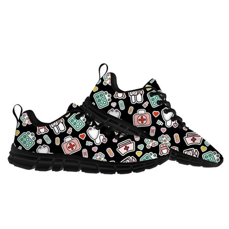 

Hospital Medical Nurse Work Print Sports Shoes Mens Womens Teenager Children Sneakers High Quality Sneaker Custom Built Shoes