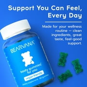 BEARVANA Peach Support Gummies for Women, Fitness Supplement with Maca Root, Fenugreek, Vitamins, Berry Flavor, 60 Ct