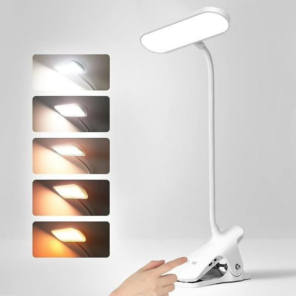 Wireless Led Desk Lamp, Touch Bedside Lamp 5 Dimmable 360 Flexible Neck Led Lamp, Reading Lamp Reading Lamp For Bed