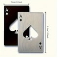 thumbnail image 4 of The Ace of Spades Bottle Opener, Slim Stainless Steel Wallet Bottle Opener Credit Card Size, Portable Bar Tool for Poker Lovers, Bartenders & Everyday Carry Gift(Black), 4 of 4