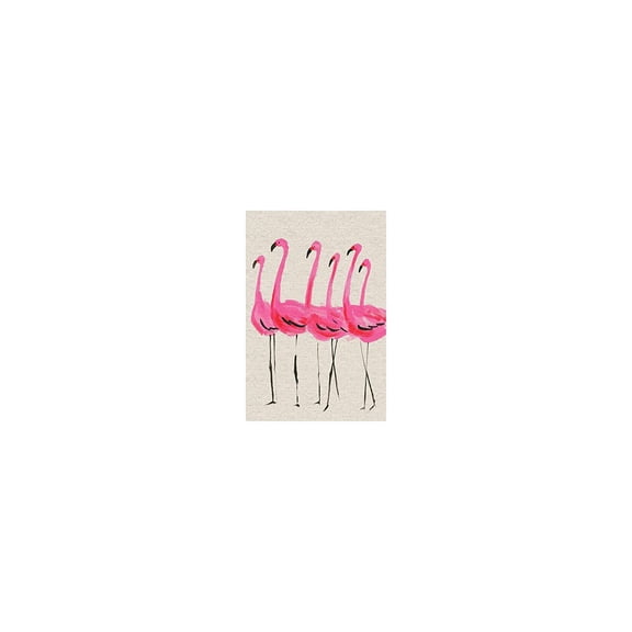 Marmont Hill Flamants Roses Painting Print on Wrapped Canvas