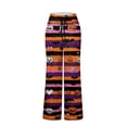 thumbnail image 5 of IYYVV Women Halloween Pajamas Pants Aesthetic Pumpkin Ghost Skeleton Patterned Drawstring Pjs Halloween Stretch Lounge Ghost Face Fall Pant Red 2XL, 5 of 6
