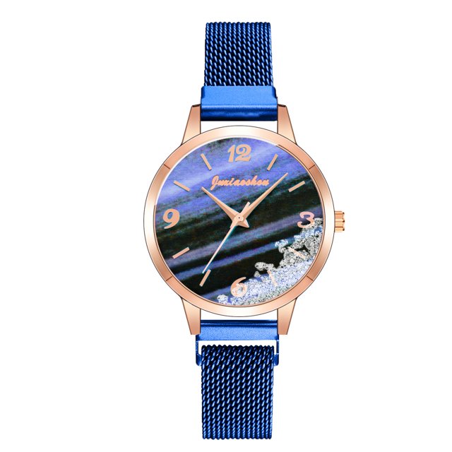 Jusqu'à 65 % de Rabais Montre Mode Femme Horloge Acier Inoxydable Décontractée Robe Poignet Cristal Collier Bagues Boucle d'Oreille Bijoux en Liquidation