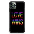 thumbnail image 1 of Love Wins LGTB Rainbow Gay Case Lesbian Slim Shockproof Hard Rubber Custom Case Cover For iPhone 13 Mini, 1 of 5