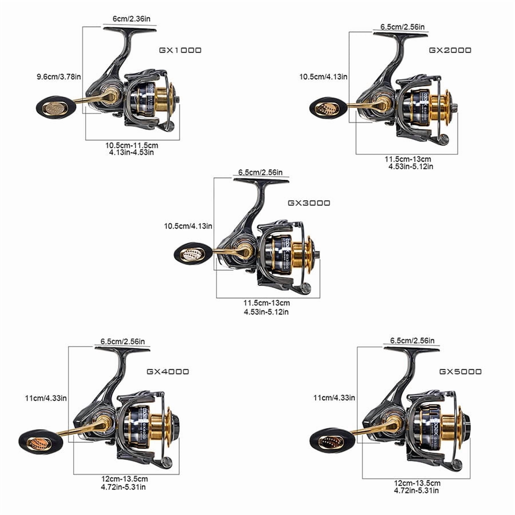 Spinning Reels 13+1BB Ultra Smooth Powerful Fishing Reel Aluminum Alloy Spool