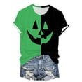 thumbnail image 7 of Landzoo Halloween Women'S T-Shirt Colorblock Short Sleeve Round Neck Tops Party Casual Women Tees Size L Green, 7 of 7