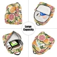 thumbnail image 5 of FORMRS Mini Backpack Purse for Women Quilted Travel Daypack Casual Shoulder Bag, Citrus Leaves, 5 of 7