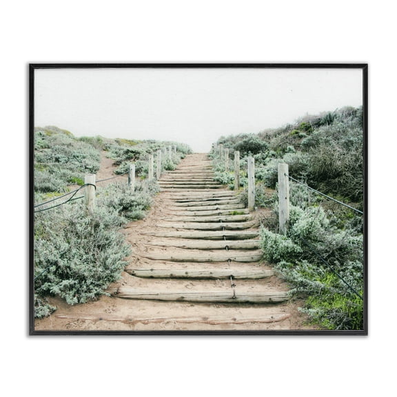 Stupell Industries Stairway To Heaven Path Black Framed Giclee Art, design by Leah Noel Art