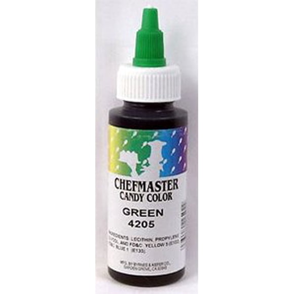 Green 2 oz Liquid Candy Color by Chefmaster