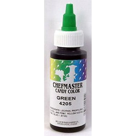 Green 2 oz Liquid Candy Color by Chefmaster