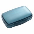 thumbnail image 2 of Trayknick 8 Grids Pill Box Classified Large Capacity Dust-proof Independent Division Pill Case for Travel Navy Blue, 2 of 13