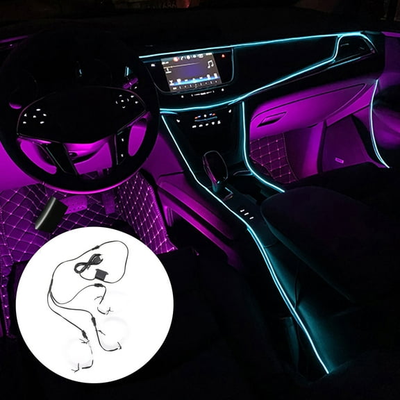 Niceauty Car Modification Accessories Car Interior Lighting Blue 1Set