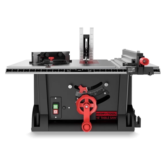 Anqdy 10-inch 15Amp Table Saw 45&90 Degree Cutting Range Lightweight Portable Table Saw