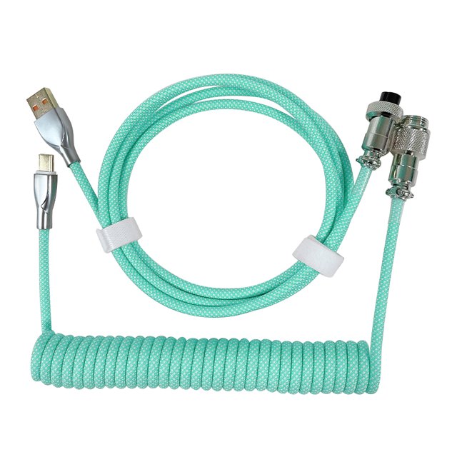 Cable USB Tipo C para Teclado Conector () Verde