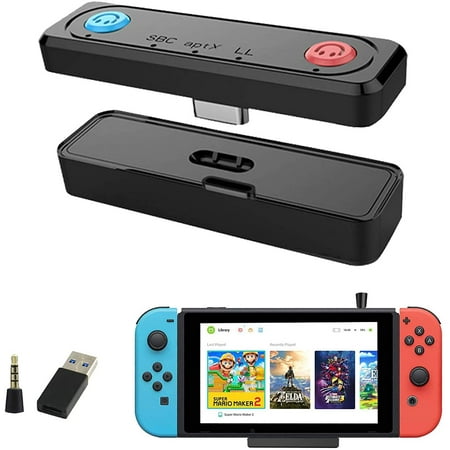 optional Blaze Misuse Bluetooth Adapter for Nintendo Switch, BT 5.0 Wireless Connector with OTG  Adapter for Nintendo Switch Lite/TV Dock PS4/PC,Mic Speak,Dual APTX Low  Latency for Bluetooth Headphones | Walmart Canada