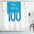 thumbnail image 1 of Ambesonne Colorful Shower Curtain, 100 Years Birthday, 69"Wx70"L, Multicolor, 1 of 3
