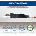 thumbnail image 3 of YRLLENSDAN 10 Inch Medium Firm Feel King Memory Foam Mattress, Cooling Gel Infusion CertiPUR-US Certified / Comfy Support Mattress in a Box, White(10 In, King), 3 of 7