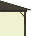 thumbnail image 6 of Outsunny 11.9" x 9.8" Hardtop Gazebo with Curtains and Netting, Permanent Pavilion Metal Roof Gazebo Canopy with Aluminum Frame and Top Hook, Cream, 6 of 9