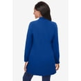 thumbnail image 2 of Jessica London Women's Plus Size Stretch Cotton Zip Front Hi-Low Jacket, 2 of 4