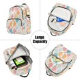 thumbnail image 5 of FORMRS Mini Backpack Purse for Women Travel Daypack Casual Shoulder Bag, Pink Abstract Pattern, 5 of 7