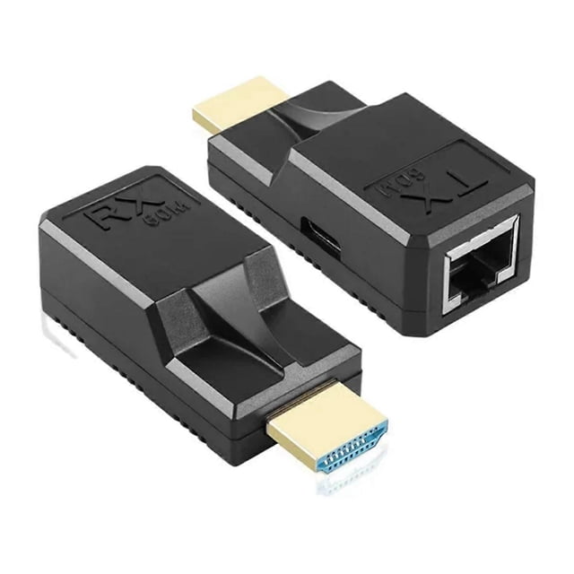 60M HDMI-compatible Extender Rj45 Cat6 Cable 1080P Ethernet Extender