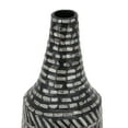 thumbnail image 5 of DecMode 28" Tribal Handmade Black Mother of Pearl Vase, 5 of 8