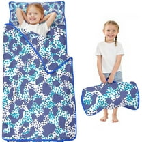 White and Blue Of Animal Print Toddler Nap Mats for Kids Preschool,Sleeping Mat Bag or Kids,Toddler Sleeping Bag,Toddler Nap Mat or Daycare