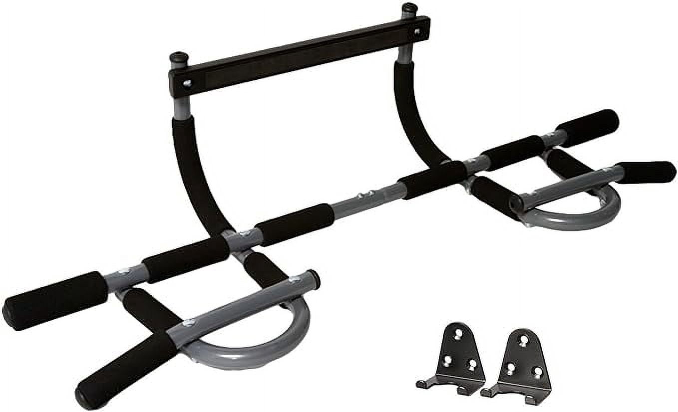 Iron Gym Doorway Pull Up Bar, Strength Training Pull-up Door Frame Bars, Total Upper Body Workout Bar for Doorway, Chin Up Bar, Fitness Exercise for Home