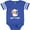 Football Blue and White, variant on Inktastic New to the Herd Cute Cow Boys or Girls Baby Bodysuit