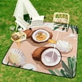 thumbnail image 6 of Tropical Fruits with Exotic Flavors Picnic Blanket Waterproof Outdoor Beach Blanket Hand-held Pad Suitable for Travel, Camping, Beach, Family Gatherings, 6 of 7